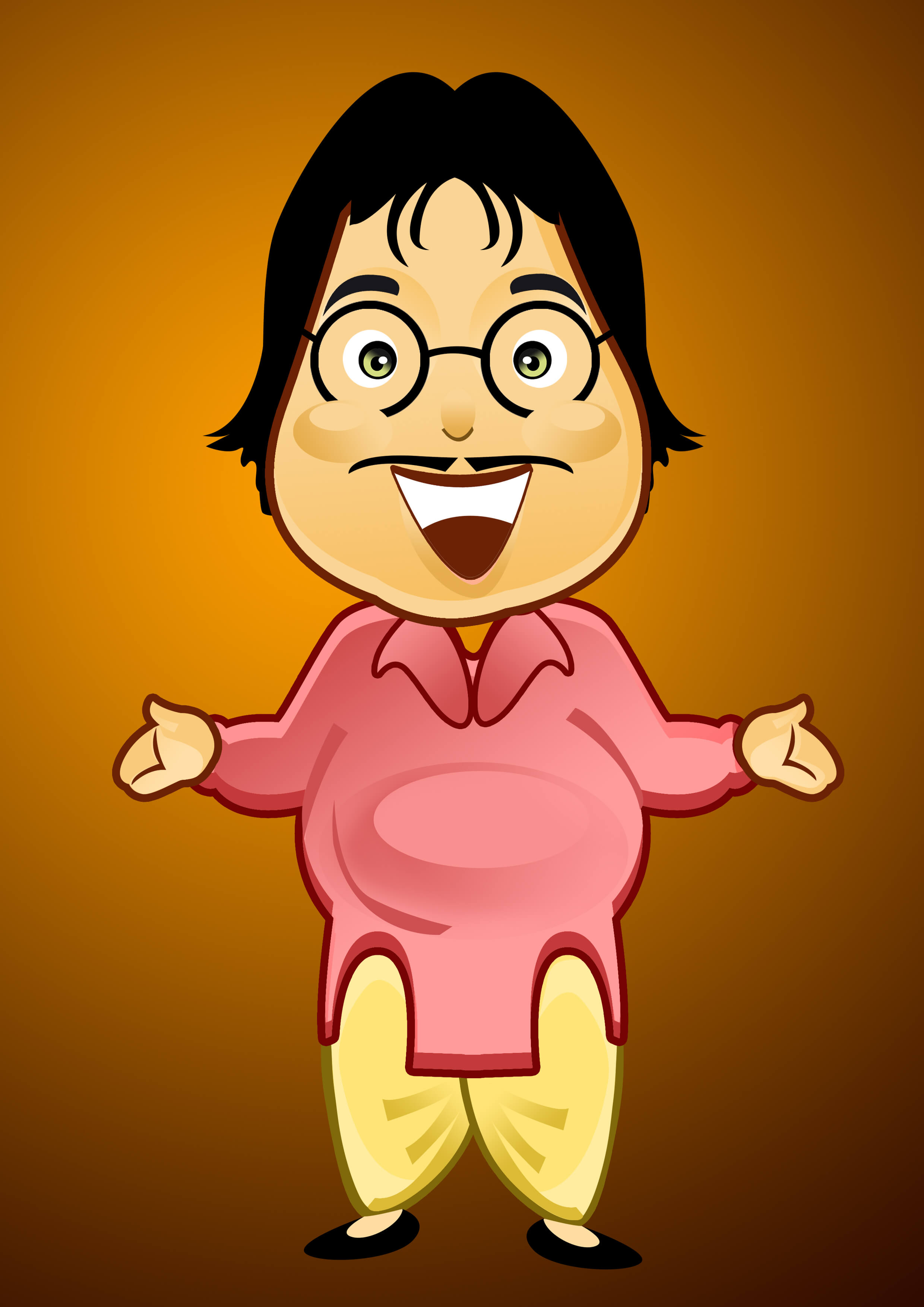 babu moshair mascot character designing